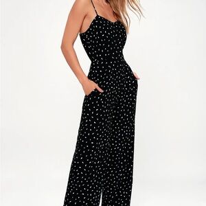 Lulu’s Black and White Women's Jumpsuit